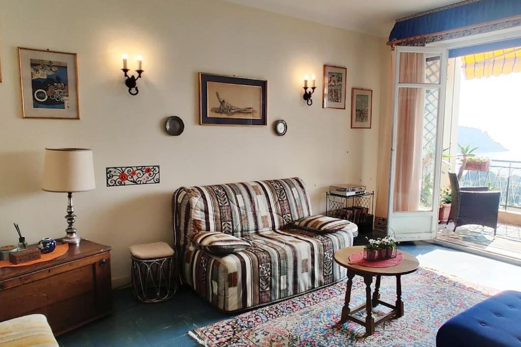 Vintage Flat On Villefranche Bay - Free Car Park Extérieur photo