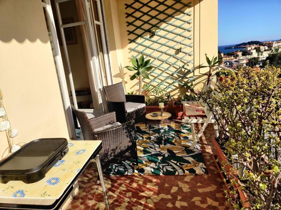 Vintage Flat On Villefranche Bay - Free Car Park Extérieur photo