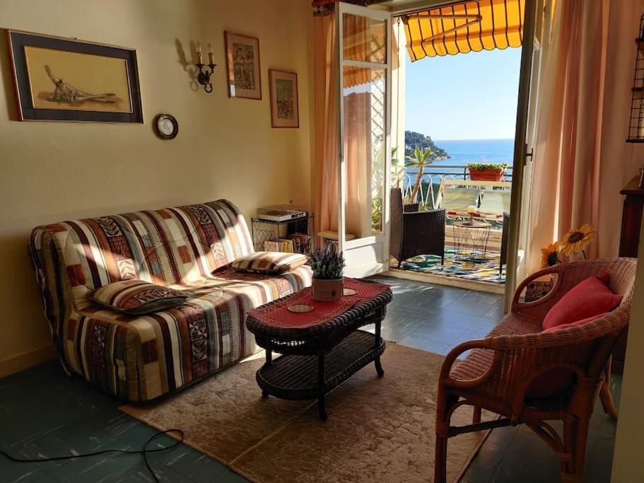 Vintage Flat On Villefranche Bay - Free Car Park Extérieur photo
