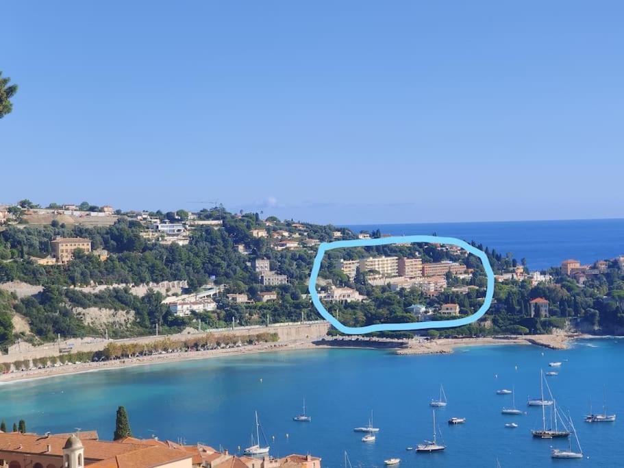 Vintage Flat On Villefranche Bay - Free Car Park Extérieur photo
