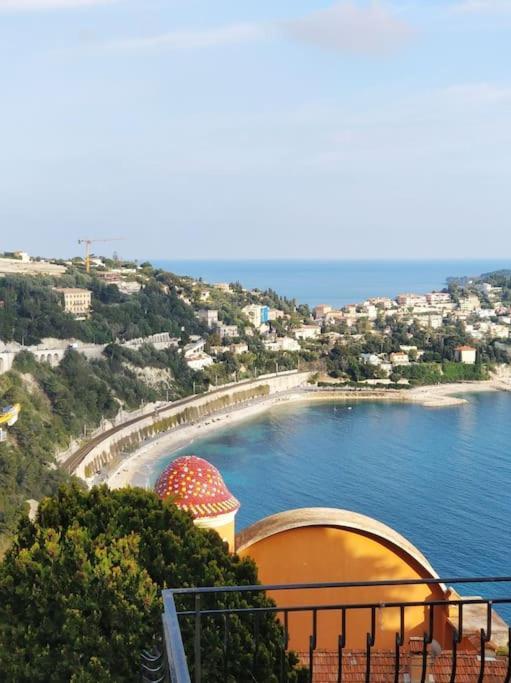 Vintage Flat On Villefranche Bay - Free Car Park Extérieur photo